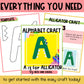 Letter A is for Alligator craftivity letter of the week Alphabet Craft