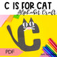 Letter C is for Cat craftivity letter of the week Alphabet Craft Uppercase