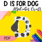 Letter D is for Dog craftivity letter of the week Alphabet Craft Uppercase