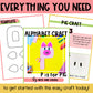 Letter P is for Pig craftivity letter of the week Alphabet Craft Uppercase