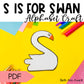 Letter S is for Swan craftivity letter of the week Alphabet Craft Uppercase