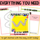 Letter W is for Worm craftivity letter of the week Alphabet Craft Uppercase
