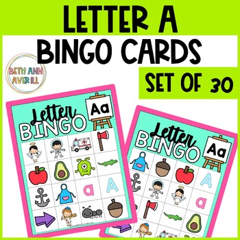 Letter A Activities Bingo Letter Sounds Letter A Beginning Sound Alphabet Games