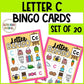 Letter C Activities Bingo Letter Sounds Letter C Beginning Sound Alphabet Games