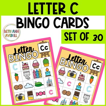 Letter C Activities Bingo Letter Sounds Letter C Beginning Sound Alphabet Games