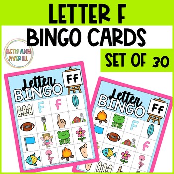 Letter F Activities Bingo Letter Sounds Letter F Beginning Sound Alphabet Games