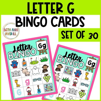 Letter G Activities Bingo Letter Sounds Letter G Beginning Sound Alphabet Games