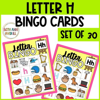 Letter H Activities Bingo Letter Sounds Letter H Beginning Sound Alphabet Games