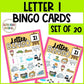Letter I Activities Bingo Letter Sounds Letter I Beginning Sound Alphabet Games