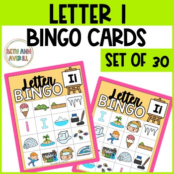 Letter I Activities Bingo Letter Sounds Letter I Beginning Sound Alphabet Games