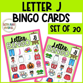 Letter J Activities Bingo Letter Sounds Letter J Beginning Sound Alphabet Games