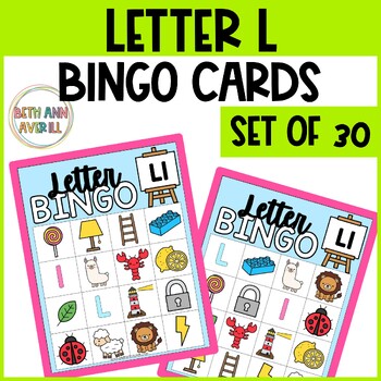 Letter L Activities Bingo Letter Sounds Letter L Beginning Sound Alphabet Games
