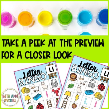 Letter L Activities Bingo Letter Sounds Letter L Beginning Sound Alphabet Games