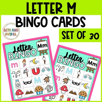 Letter M Activities Bingo Letter Sounds Letter M Beginning Sound Alphabet Games