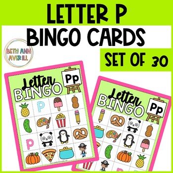 Letter P Activities Bingo Letter Sounds Letter P Beginning Sound Alphabet Games