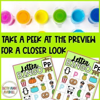 Letter P Activities Bingo Letter Sounds Letter P Beginning Sound Alphabet Games