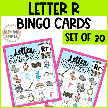 Letter R Activities Bingo Letter Sounds Letter R Beginning Sound Alphabet Games