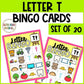 Letter T Activities Bingo Letter Sounds Letter T Beginning Sound Alphabet Games