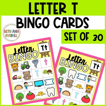 Letter T Activities Bingo Letter Sounds Letter T Beginning Sound Alphabet Games