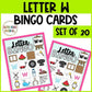 Letter W Activities Bingo Letter Sounds Letter W Beginning Sound Alphabet Games