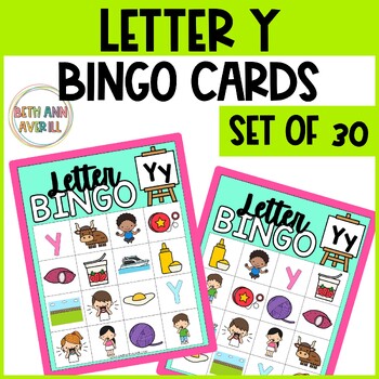 Letter Y Activities Bingo Letter Sounds Letter Y Beginning Sound Alphabet Games