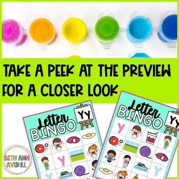 Letter Y Activities Bingo Letter Sounds Letter Y Beginning Sound Alphabet Games