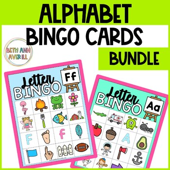 Letter Bingo Activities Letter Sounds Beginning Sound Alphabet Games BUNDLE