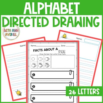 Alphabet Directed Drawing and Writing Kindergarten Back to School
