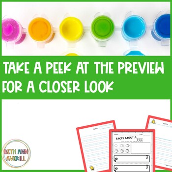 Alphabet Directed Drawing and Writing Kindergarten Back to School