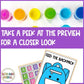 Feed the Backpack Activity Alphabet Fluency and Counting for Back to School