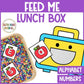 Feed the Lunch Box Activity Alphabet Fluency and Counting for Back to School