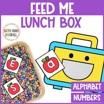 Feed the Lunch Box Activity Alphabet Fluency and Counting for Back to School