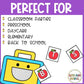 Feed the Lunch Box Activity Alphabet Fluency and Counting for Back to School