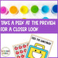 Back to School Math and Literacy Feed the Games September Centers