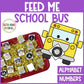Feed the School Bus Activity Alphabet Fluency and Counting for Back to School