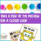Feed the School Bus Activity Alphabet Fluency and Counting for Back to School