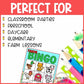 Farm Bingo Cards for Preschool and Kindergarten Farm Animals Activities