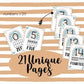 Number Posters Boho Rainbow Neutral Rainbow Classroom Decor 0-20
