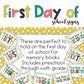 Back to School Signs to Hold "First Day of _"
