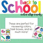 Back to School Colors Clip Cards for Preschoolers