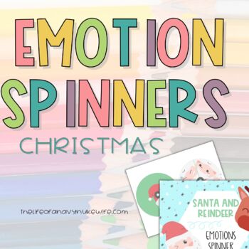 Christmas Feelings Spinner Talk About Emotions in Early Education