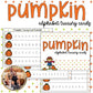 Fall Alphabet Tracing Cards, Pumpkin Tracing Cards for Preschoolers