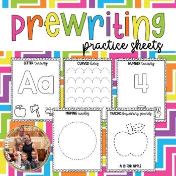 PreWriting Worksheets for Preschoolers 100+ Pages of Prewriting Skills