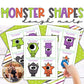 Creating Shapes Dough Mats, Halloween Monsters