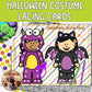Halloween Costume Lacing Cards for Preschoolers (Halloween Lacing Cards)