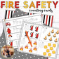 Fire Safety Week Tracing Cards for Numbers 1 to 10 Counting Flash Cards