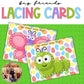 Bug Lacing Cards for Preschoolers Insect Activities Preschool
