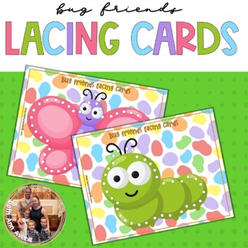 Bug Lacing Cards for Preschoolers Insect Activities Preschool
