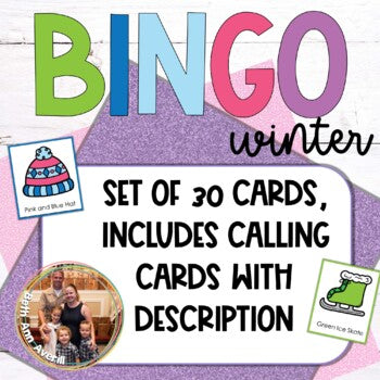 Back from Winter Break Bingo