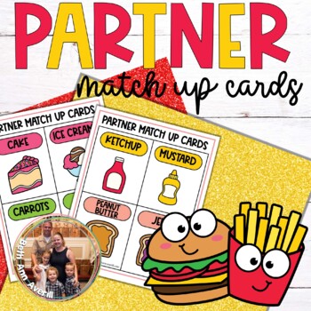 Food Partner Pairing Cards Beginning of the Year Activities and Resources